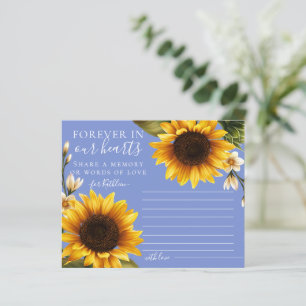 Dusty Blue Sunflowers Partager une carte mémoire