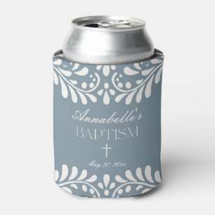 Dusty Blue Talavera Spaanse Fiesta doopgunsten Blikjeskoeler
