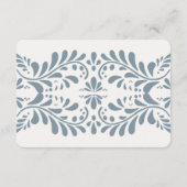 Dusty Blue Talavera Tegel Boeken voor Baby Boy Ins Informatiekaartje (Achterkant)