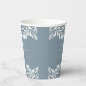 Dusty Blue Talavera Tegel Spaans Fiesta Huwelijk Papieren Bekers (Rechts)