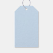 Dusty Blue Toile Hot Air Balloon Beer Dank u Cadeaulabel (Achterkant)