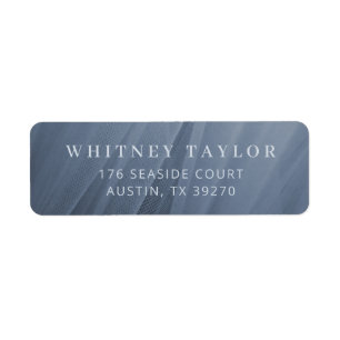 Dusty Blue Tulle Texture Etiket