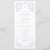 Dusty Blue Vintage programme de monogramme (Devant)