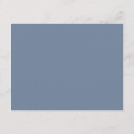 Dusty Blue Waterverf Floral Wedding Enclosure Informatiekaartje (Achterkant)