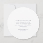 Dusty Blue Weddenschap Hartelijk dank Kaart (Achterkant)
