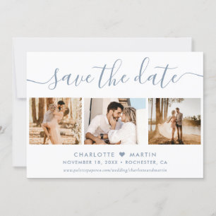 Dusty Blue Wedding 4 Foto Save The Date