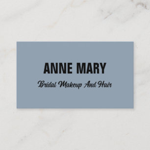 Dusty Blue Wedding Bruids Hair Make-up Artist Salo Visitekaartje