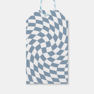 Dusty Blue Wedding Collectie Check Gecontroleerd Cadeaulabel