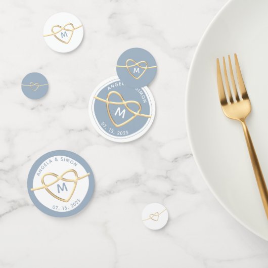 Dusty Blue Wedding Confetti (Groep)