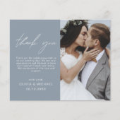 Dusty Blue Wedding Dank u Kaarten Flyer (Voorkant)