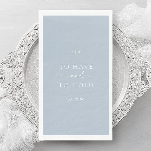 Dusty Blue Wedding – Elegant Minimal Design Servet