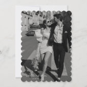 Dusty Blue Wedding Enregistrer la date Invitation (Dos)