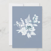 Dusty Blue Wedding Enregistrer La Date Invitation (Dos)