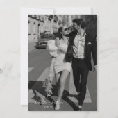 Dusty Blue Wedding Enregistrer la date Invitation (Dos)