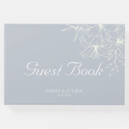 Dusty Blue Wedding Guest Book Gastenboek
