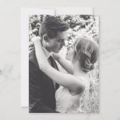 Dusty Blue Wedding Réception Photo Invitation (Dos)