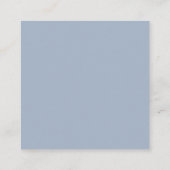 Dusty Blue Wedding Registry QR Code Informatiekaartje (Achterkant)