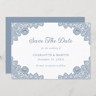 Dusty Blue Wedding Save The Date