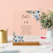 Dusty Blue Wedding Table Seating Chart (Mariage)