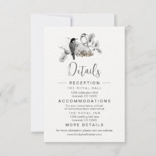 Dusty Blue Whimsical Woodpecker Behuizing Kaarten