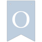 Dusty Blue White Cross Boy Baptism Bunting Flags Vlaggetjes (Derde vlag)