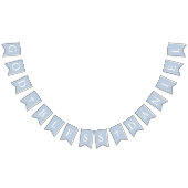 Dusty Blue White Cross Boy Baptism Bunting Flags Vlaggetjes (Alle)