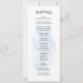 Dusty Blue White Hydrangeas Programme de mariage f (Dos)