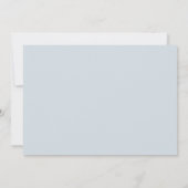 Dusty Blue Winter Baby shower Photo Invitation (Dos)