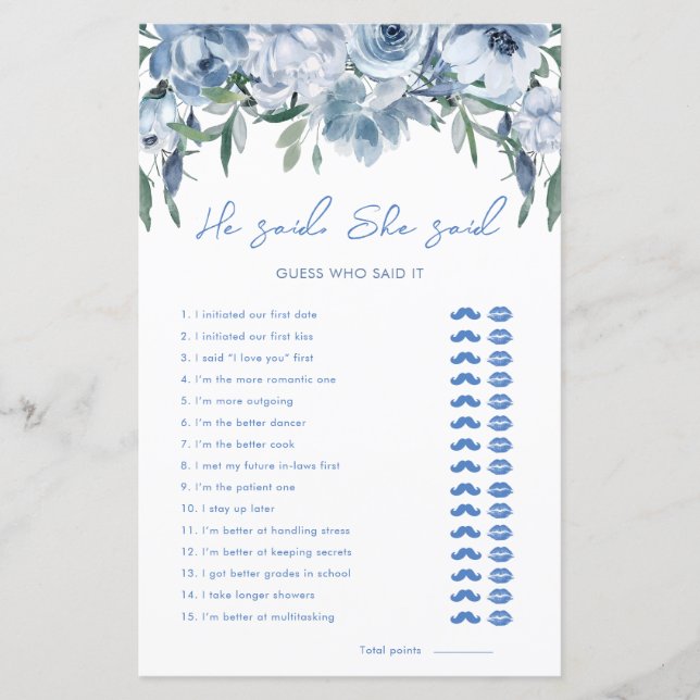 Dusty Blue zei dat ze zei dat Vrijgezellenfeest Ga (Voorkant)