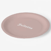 Dusty Blush Papieren Bordje (Gekanteld)