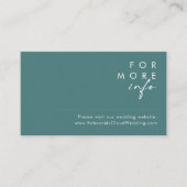 Dusty Boho | Carte de site Internet Mariage vert e (Devant)