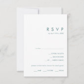Dusty Boho | Carte RSVP de choix du menu vert (Devant)