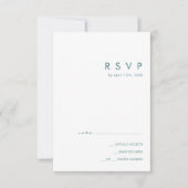 Dusty Boho | Carte RSVP verte (Devant)