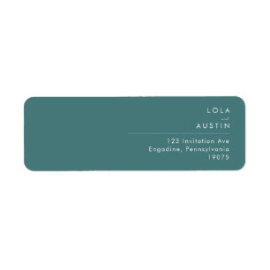 Dusty Boho Etiket groen retouradres