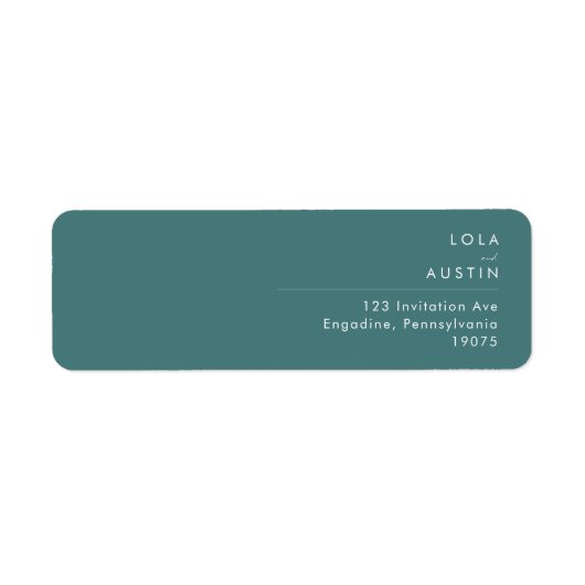 Dusty Boho | Etiket groen retouradres (Voorkant)