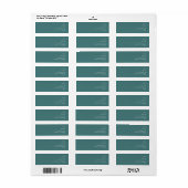 Dusty Boho | Etiket groen retouradres (Full Sheet)