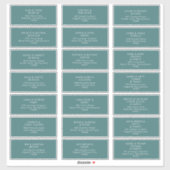 Dusty Boho | Étiquettes de adresse invités verts (Feuille)