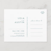 Dusty Boho | Faire-Part de Conservation Verte (Dos)
