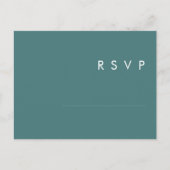 Dusty Boho | Green Song Request Carte postale RSVP (Devant)