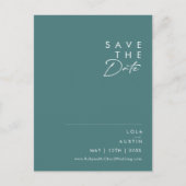 Dusty Boho | Groen Save the Date Uitnodiging Briefkaart (Voorkant)