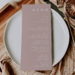 Dusty Boho | Menu du dîner Rose et violet Mariage<br><div class="desc">Ce Dusty Boho | menu Rose et violet mariage dîner est parfait pour votre mariage boho rustique coloré. Son design moderne simple et unique, accompagné d'un script minimaliste contemporain, d'un rose poussiéreux et d'une palette de couleurs violettes, donne à ce produit une atmosphère bohème chic classique. Gardez-le tel quel, ou...</div>