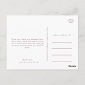 Dusty Boho | Roos en Paarse bruiloft Hartelijk dan Briefkaart (Achterkant)