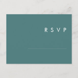 Dusty Boho RSVP-kaart voor keuze uit groen menu