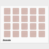 Dusty Boho | Sticker Carré Mariage Rose de bienven (Feuille)
