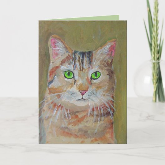 Dusty - Carte de voeux pour chats d'anniversaire (Devant)
