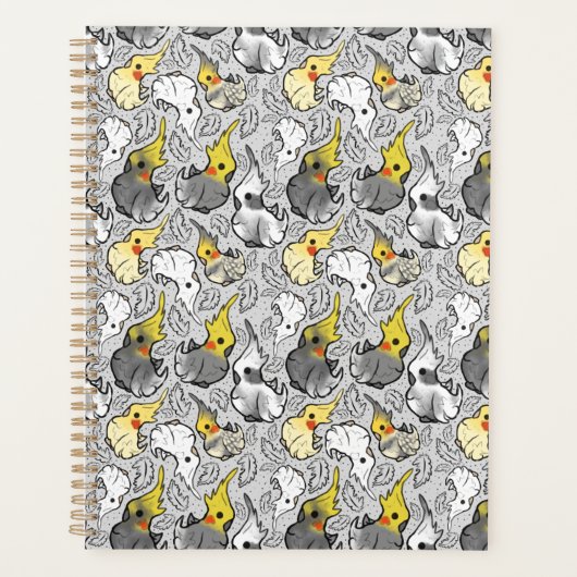 Dusty Cockatiels Weekly Planner (Devant)