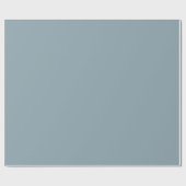 Dusty Cornflower Blauw Effen Kleur Cadeaupapier (Vlak)