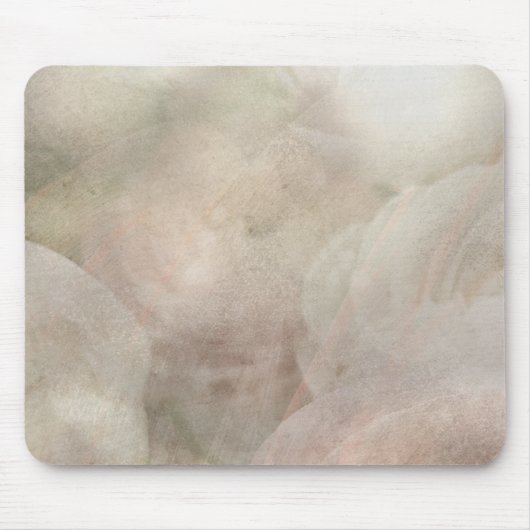 Dusty etheral hazy kwikglas subtiele textuur muismat (Voorkant)