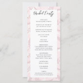 Dusty Feuilles roses et le programme de mariage du (Dos)