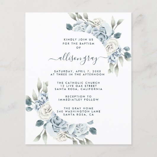 Dusty Floral Baptism (Voorkant)